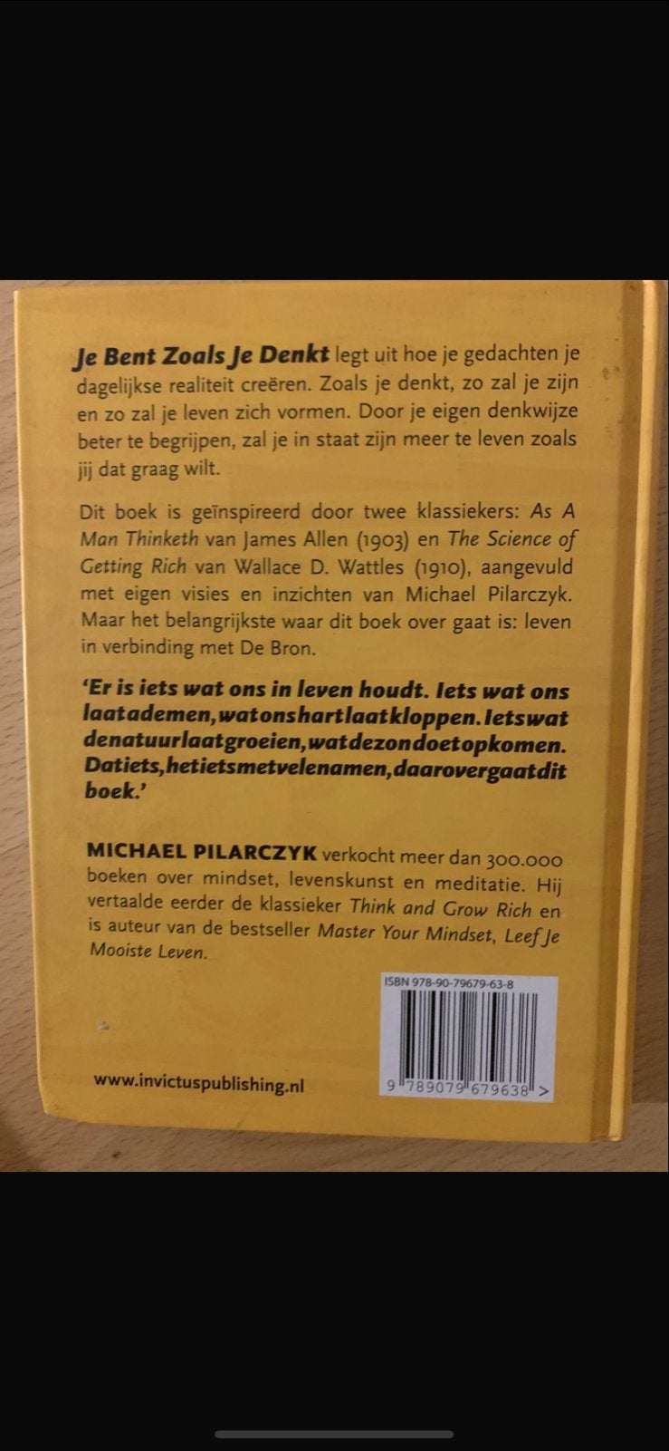 Je Bent Zoals Je Denkt - Michael Pilarczyk, Ophalen of Verzenden, Zo goed als nieuw