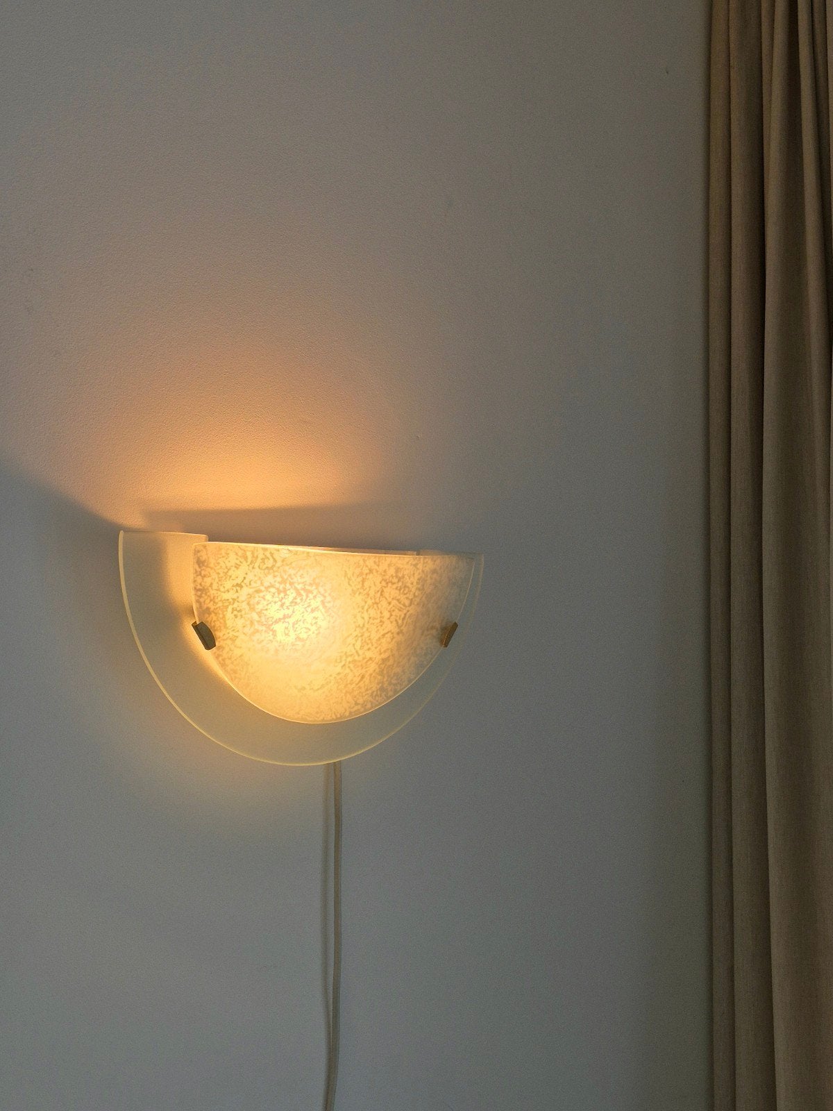 Vintage Memphis stijl wandlampje, Ophalen of Verzenden, Gebruikt, Glas