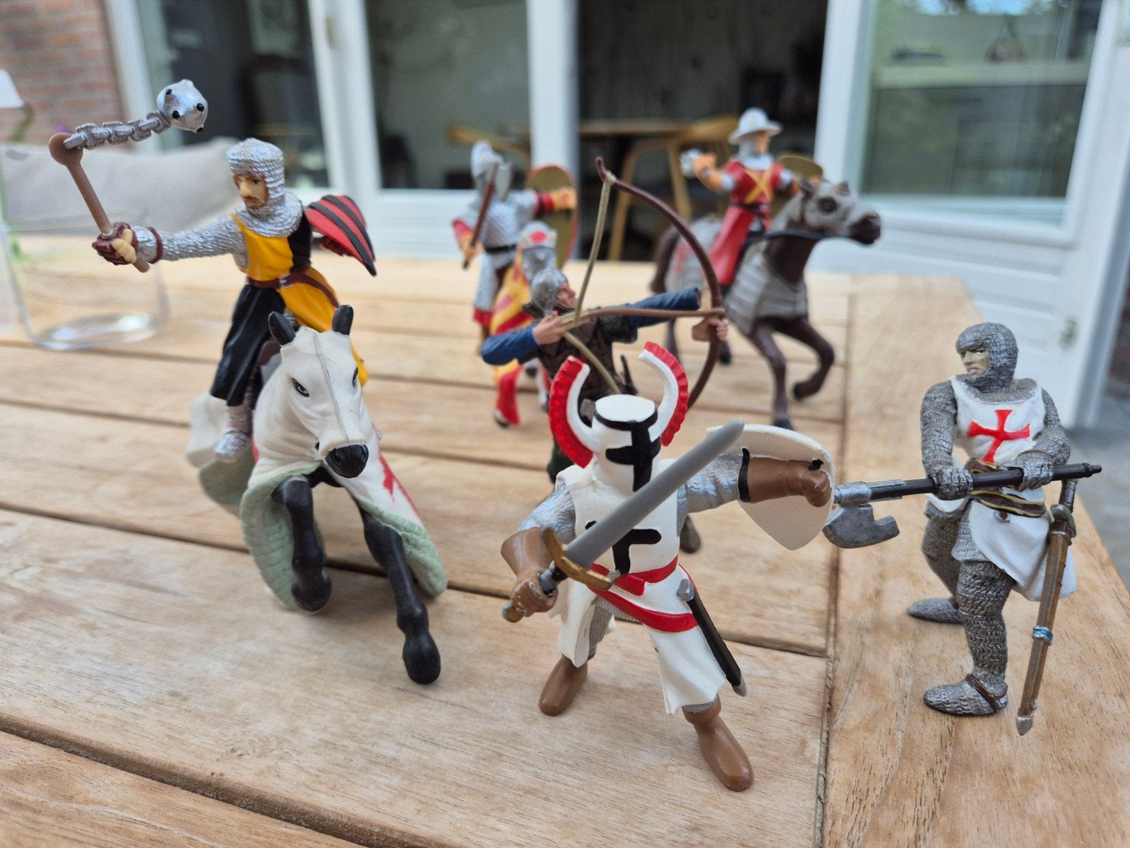 Schleich ridders en paarden speelset, Kinderen en Baby's, Speelgoed | Actiefiguren, Ophalen of Verzenden, Gebruikt