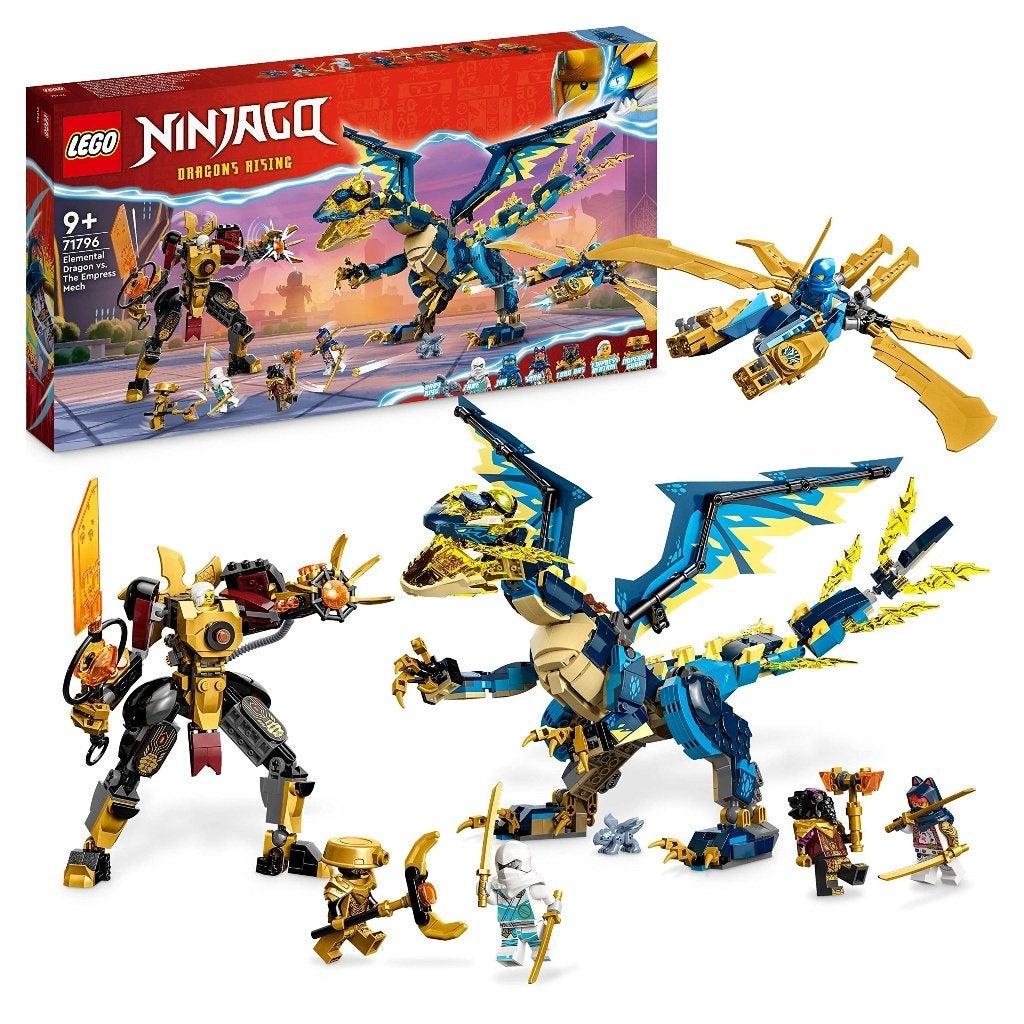 71796 LEGO NINJAGO Elementdraak Vs. De Mecha Van De Keizerin, Lego, Nieuw, Ophalen of Verzenden, Ongeopend/sealed