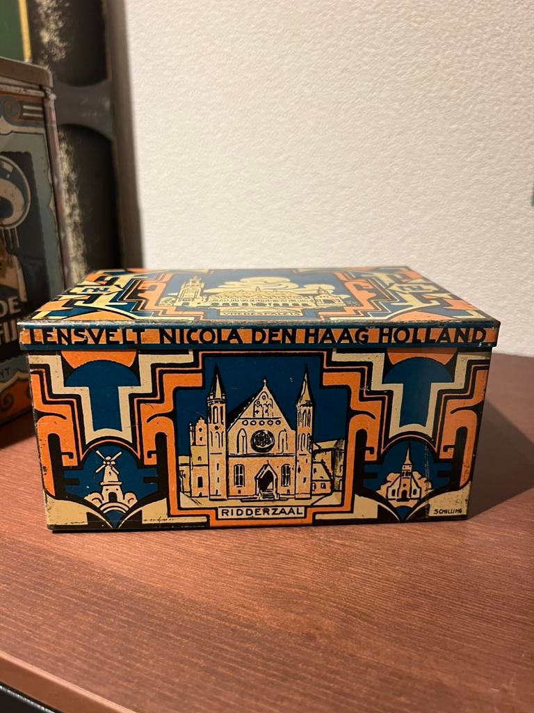 Lensvelt Nicola bakkerij Den Haag blik, Verzamelen, Blikken, Ophalen of Verzenden, Zo goed als nieuw, Overige