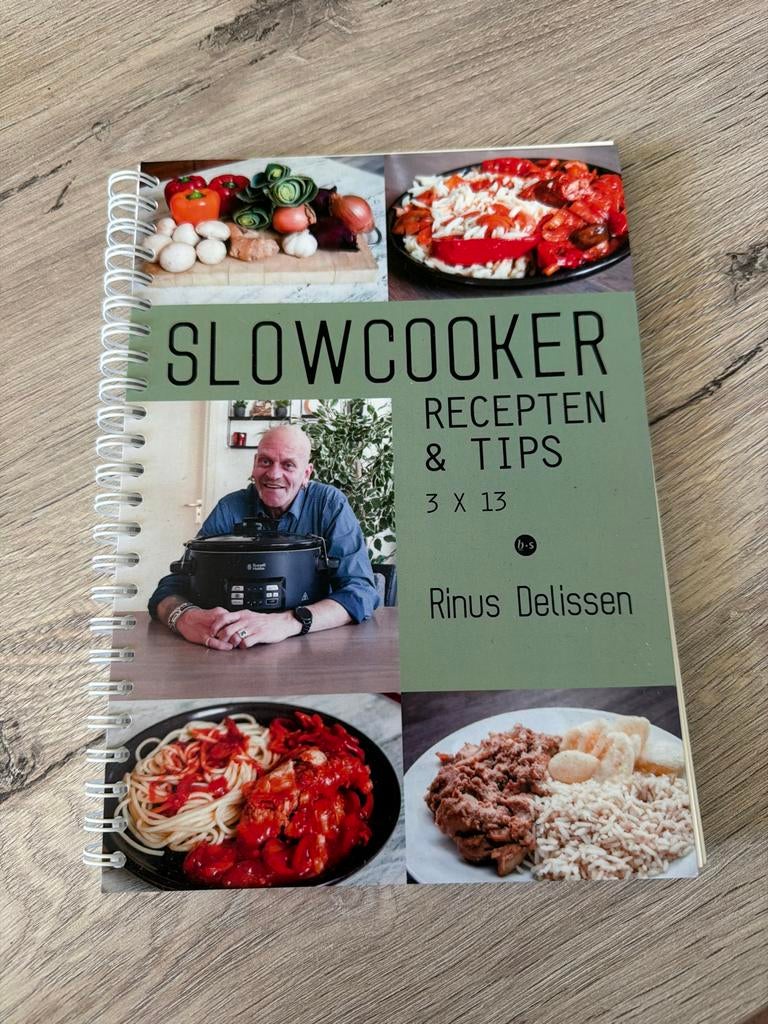 Slowcooker Recepten & Tips - Rinus Delissen Kookboek, Ophalen of Verzenden, Zo goed als nieuw, Overige gebieden, Hoofdgerechten