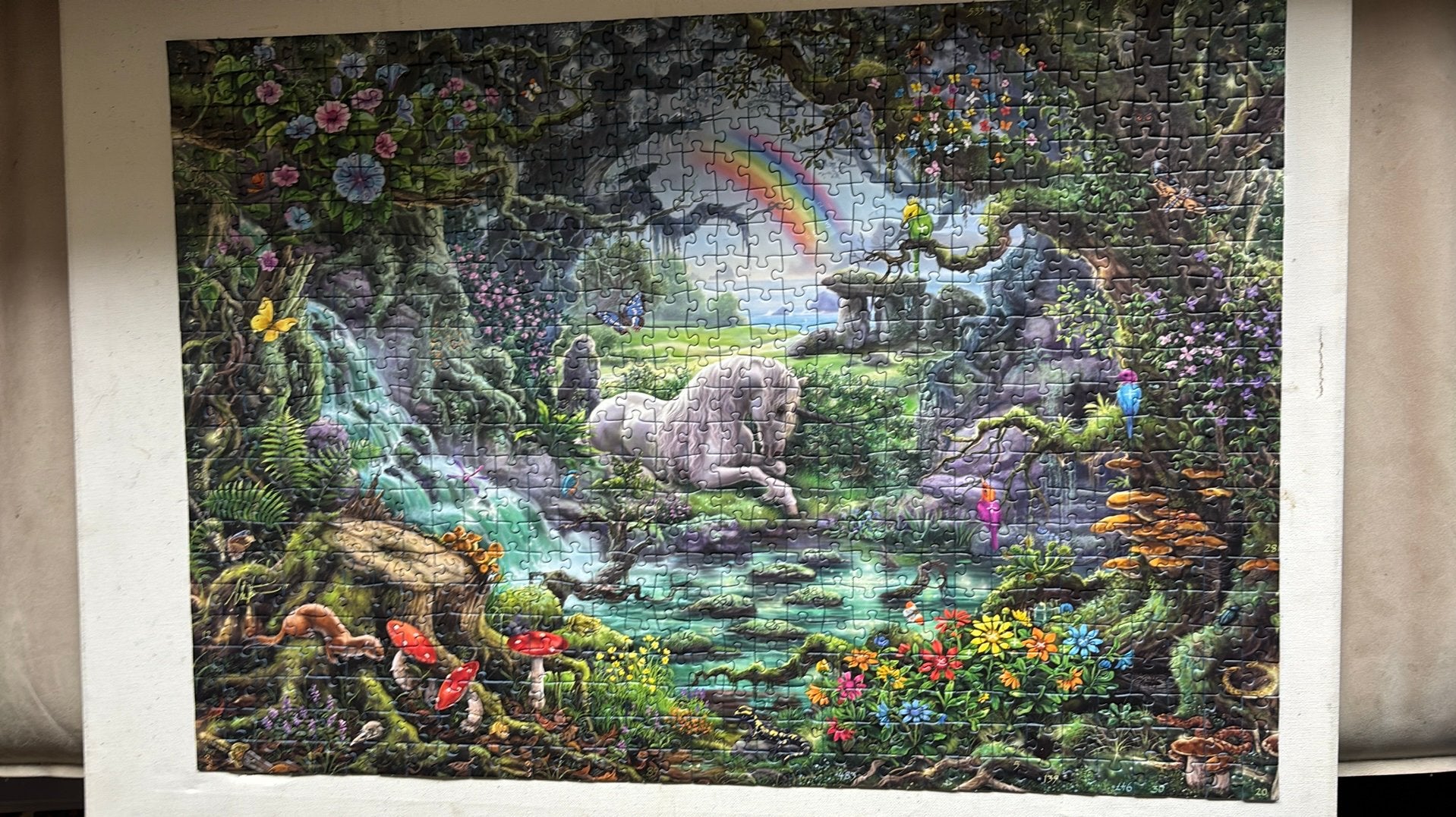 Ravensburger escape puzzel “de eenhoorn”, Ophalen of Verzenden, 500 t/m 1500 stukjes, Zo goed als nieuw
