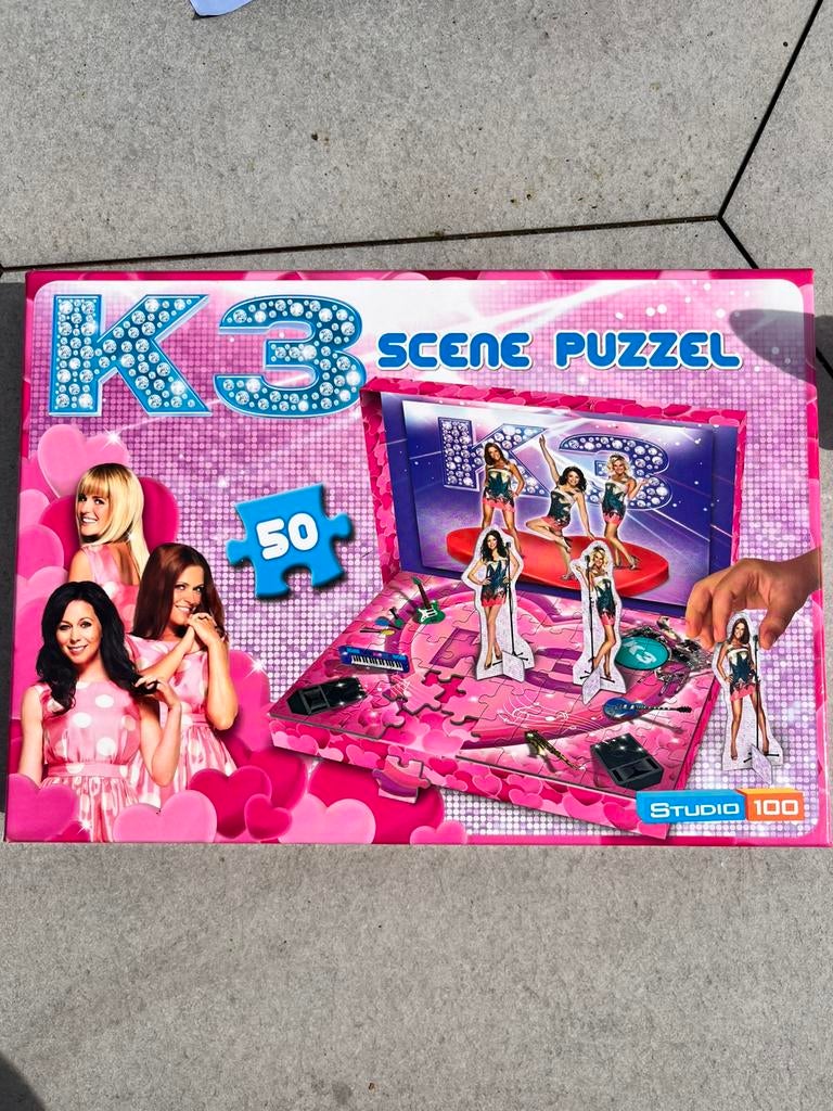 K3 puzzel, Ophalen of Verzenden, Meer dan 50 stukjes, Zo goed als nieuw, 6 jaar of ouder