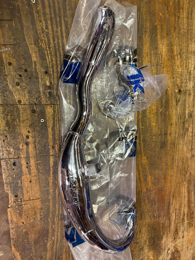 Nieuwe Turbokit GP Chrome Uitlaat 80cc voor Derbi, Derbi, Derbi, Nieuw, Uitlaat