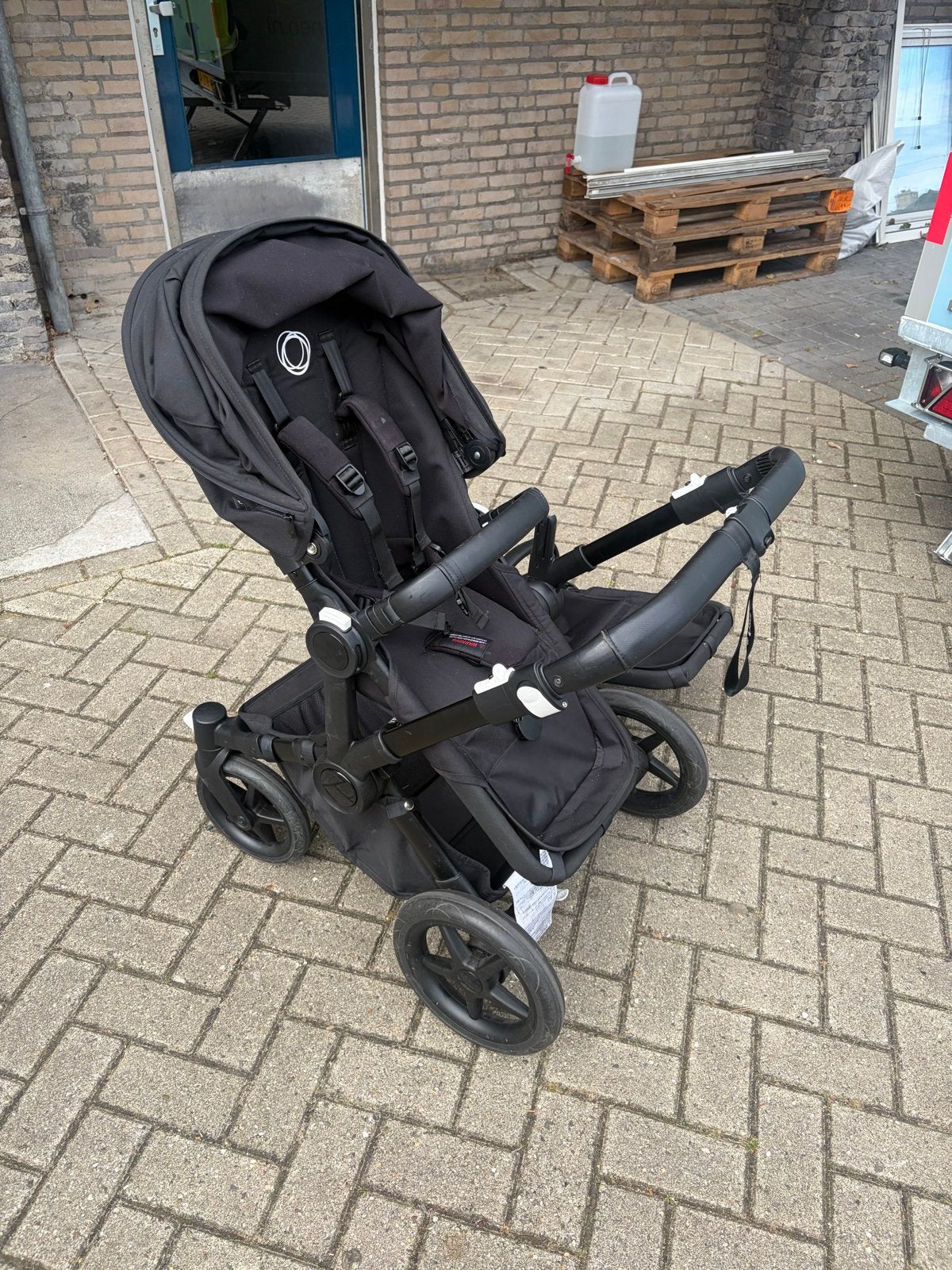 Bugaboo Donkey 5 Duo met ligbak en extra opbergtas, Gebruikt, Ophalen of Verzenden, Combiwagen, Duowagen