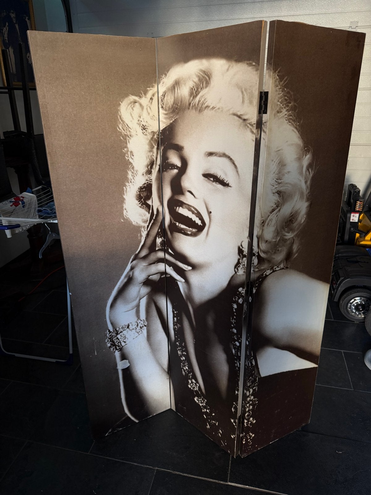 Kamerscherm Marilyn Monroe - Vintage Stijl, Gebruikt, Meerkleurig, Ophalen of Verzenden, Vintage