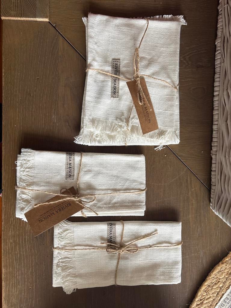 Riviera Maison Set: Placemat en 2 Servetten, Overige materialen, Overige typen, Nieuw, Ophalen of Verzenden
