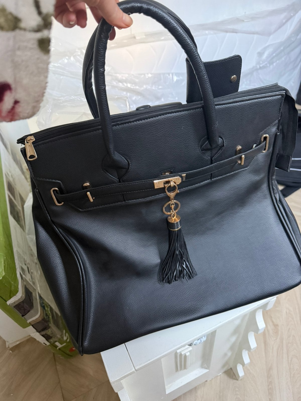 Reis trolley, Ophalen, Zo goed als nieuw, Zwart, Handtas