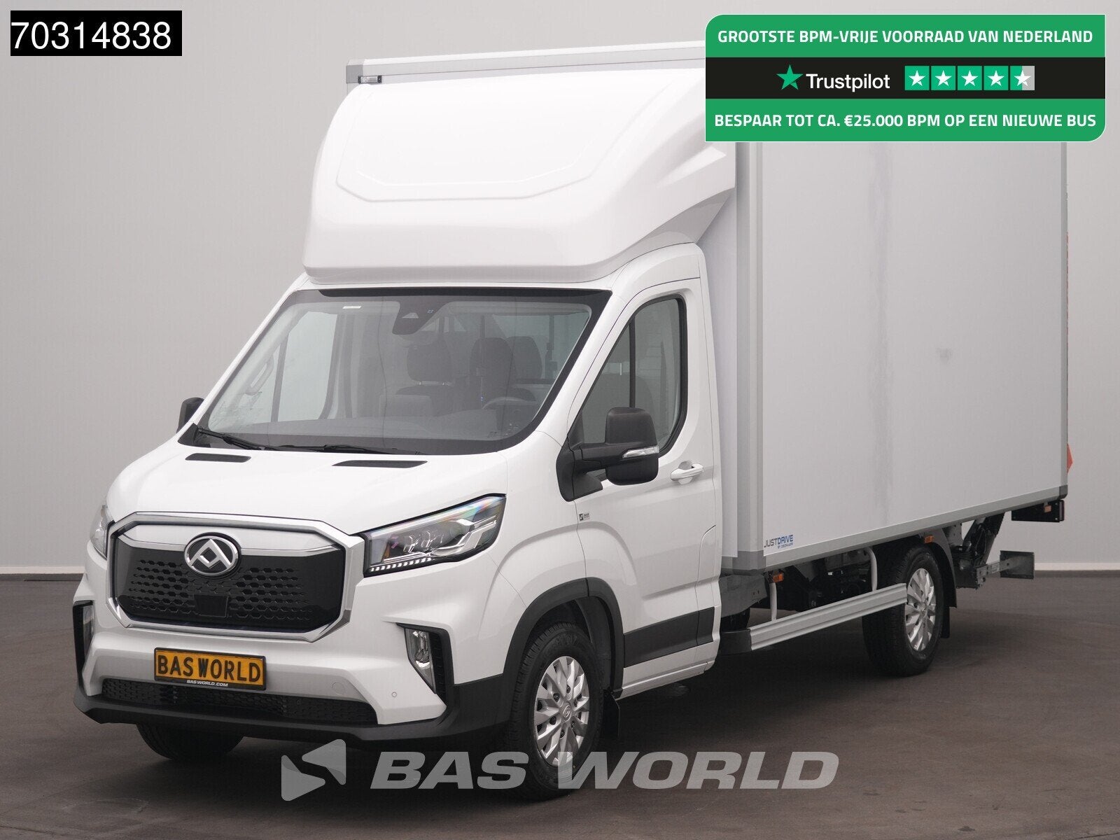 Maxus eDeliver 9 100% Elektrisch 65kWh Dhollandia Laadklep B, Auto's, Automaat, Stof, 750 kg, Maxus