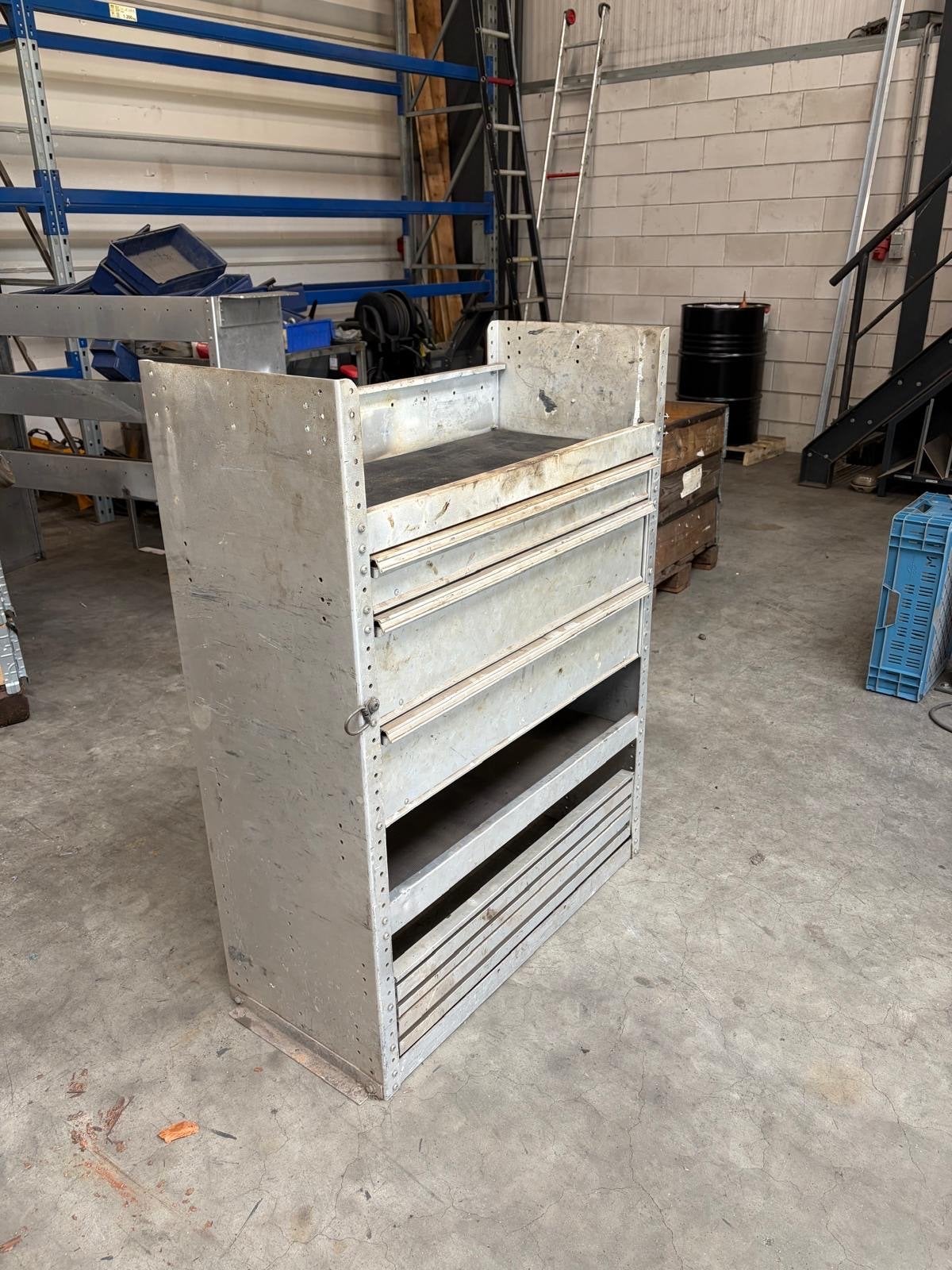 Aluminium Bedrijfswageninrichting tbv vivaro of trafic, Auto diversen, Autogereedschap, Ophalen, Gebruikt