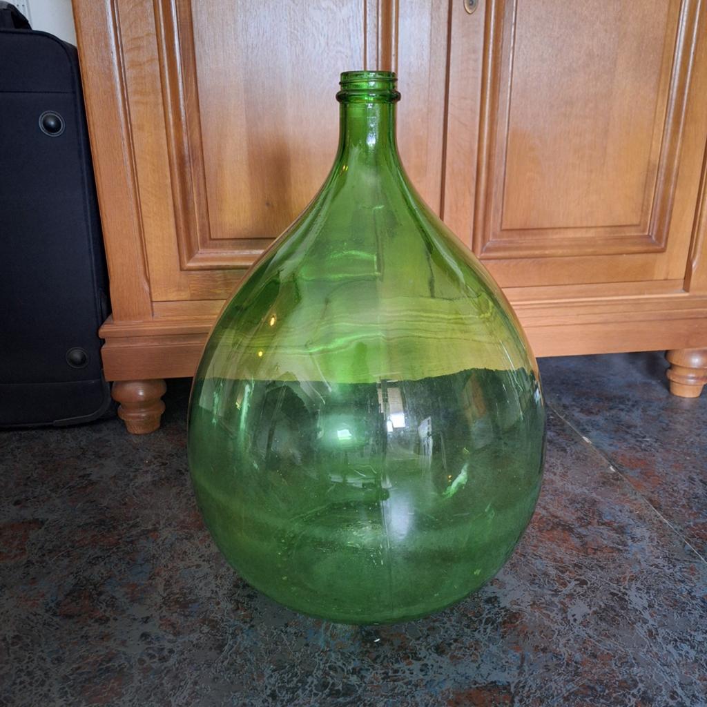 Groene glazen gistfles, Antiek en Kunst, Ophalen