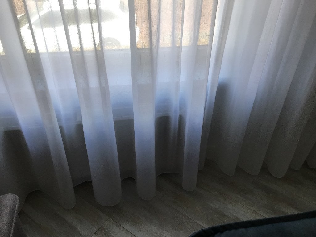 Vitrage, Ophalen, Vitrage, 242 cm, Wit