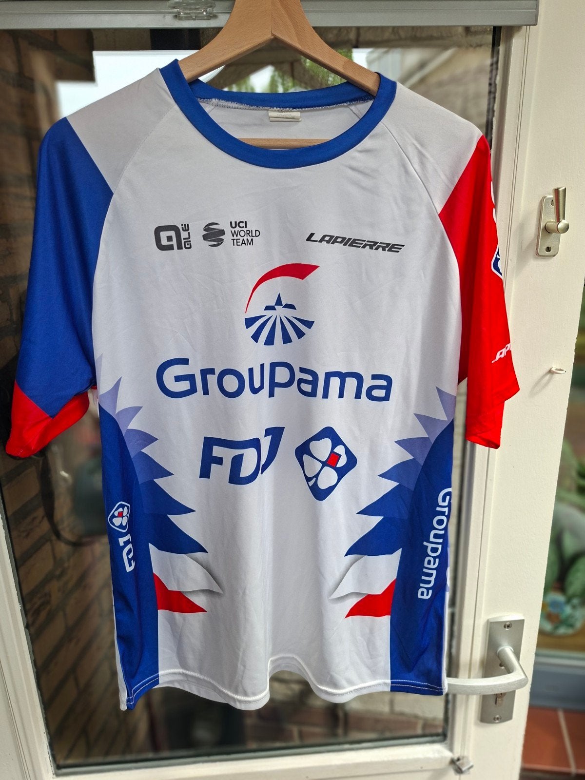Groupama FDJ Wielershirt Maat L, Ophalen of Verzenden, Zo goed als nieuw, Helm