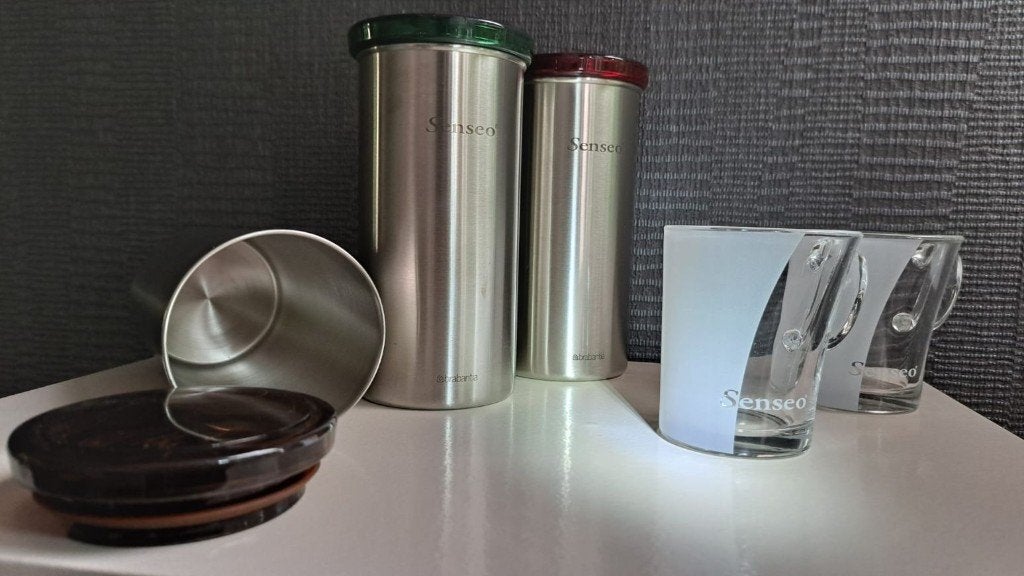 Senseo set bussen + glazen, Glas of Glazen, Verzenden, Overige stijlen, Glas