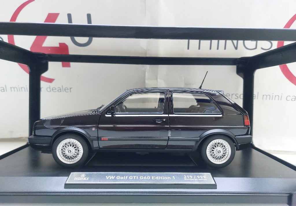 Norev 1:18 Volkswagen Golf 2 GTI G60 Edition One 1990 Dark, Ophalen of Verzenden, Nieuw, Auto, Norev