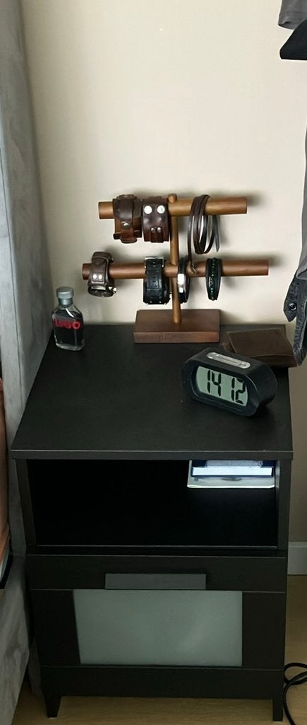 Ikea Brimnes Nachtkastje Zwart met Diepe Lade, Huis en Inrichting, Slaapkamer | Nachtkastjes, Ophalen, Gebruikt, Minder dan 45 cm