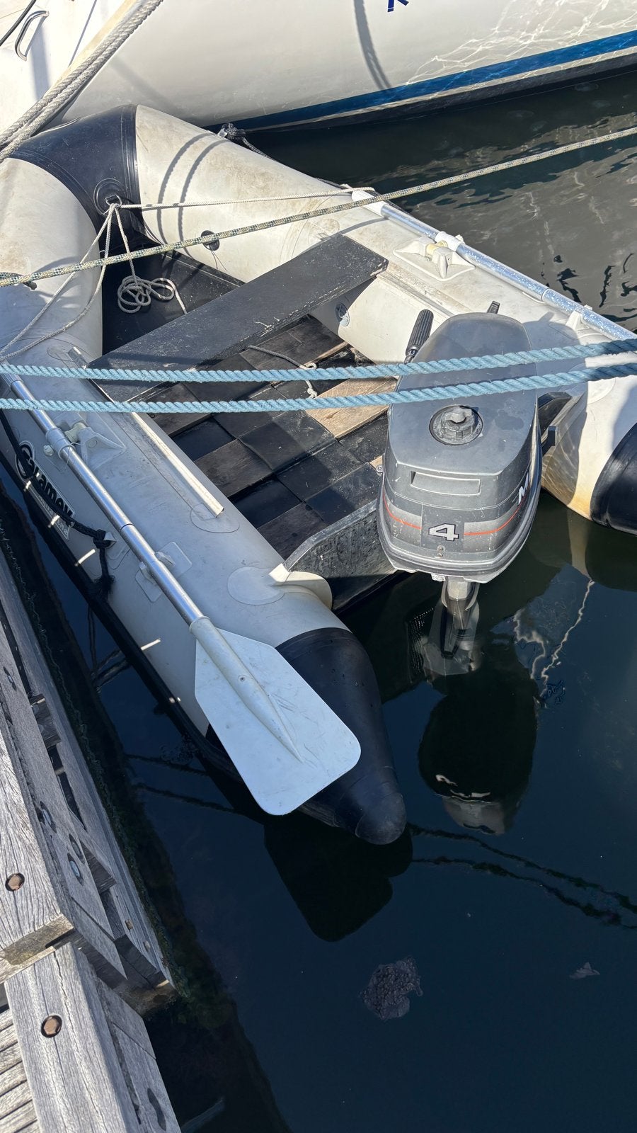 Talamex Aqualine 230 rubberboot met Mariner 4 PK 2 takt, Ophalen, Gebruikt
