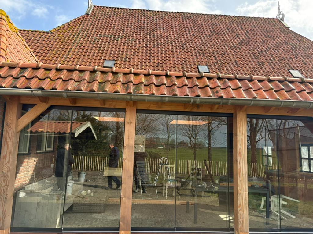 Glazen schuifwanden zomeraanbieding, Tuin en Terras, Overkappingen, Ophalen, Nieuw, Overige typen