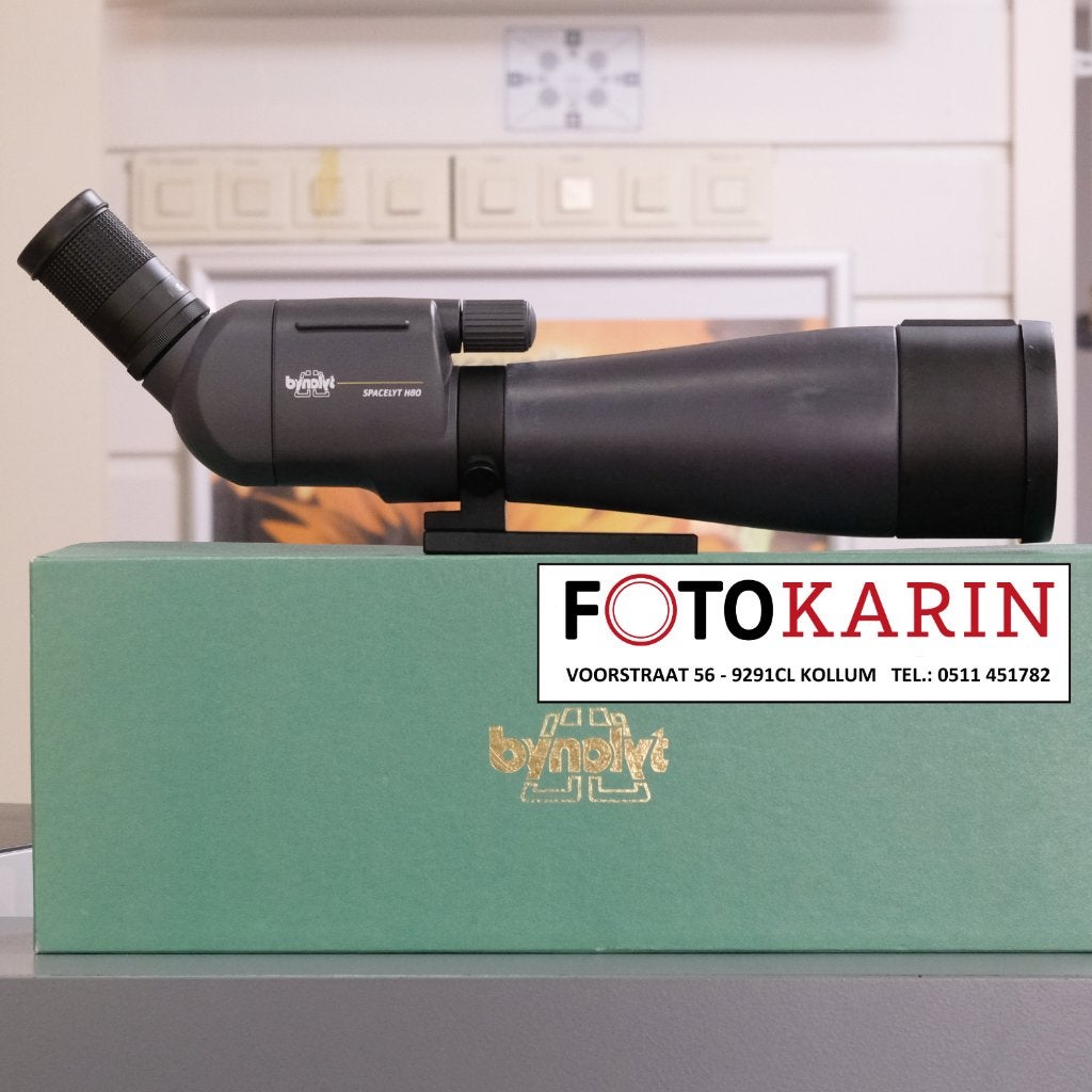 Bynolyt Spacelyt H80 + 20-60x | telescoop| Foto Karin Kollum, Gebruikt, Lenzentelescoop (refractor), 80 tot 200 mm, Bynolyt