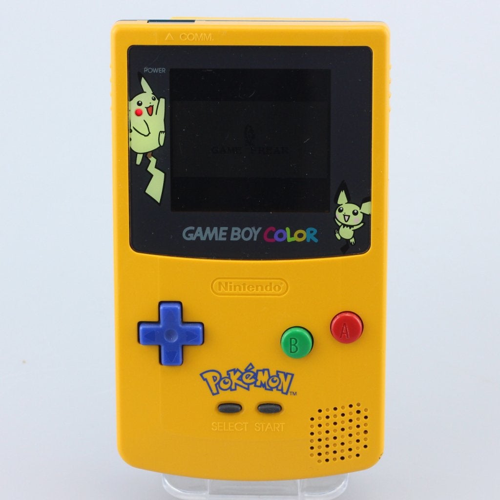 Nintendo Gameboy Color Pikachu Edition, Nintendo, Zo goed als nieuw, Support@nintendo.com, 11-1 Hokotate-cho, Kamitoba, Minami-ku
Kyoto 601-8501
Japan