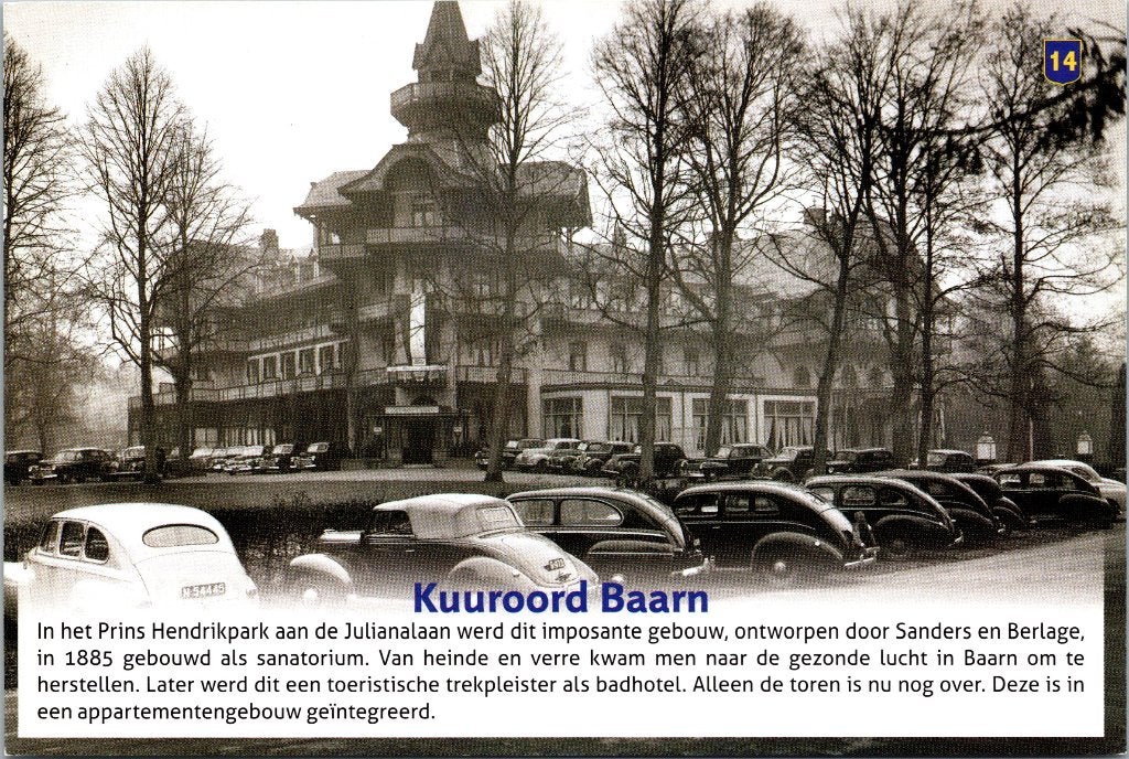 Oude Ansichtkaart Kuuroord Baarn - Historisch Gezicht, Ophalen of Verzenden, 1940 tot 1960, Ongelopen, Utrecht