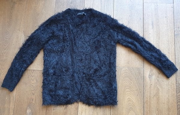Zwart Fluffy Vestje Seven Sisters (M), Maat 38/40 (M), Seven Sisters, Zwart, Ophalen of Verzenden