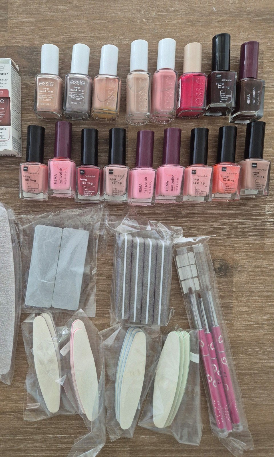 Essie en Hema nagellak met nagelvijlen en buffers, Ophalen, Nieuw, Handen en Nagels