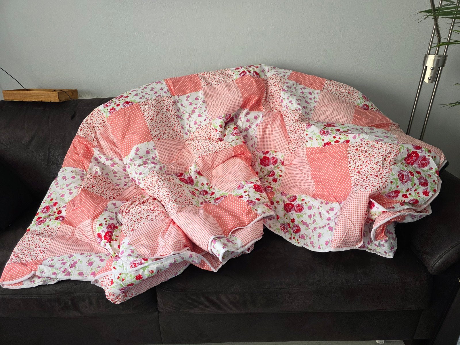 2 Pers. dekbed en overtrek in 1, NIEUW, Ophalen, Deken of Dekbed, Roze, Nieuw