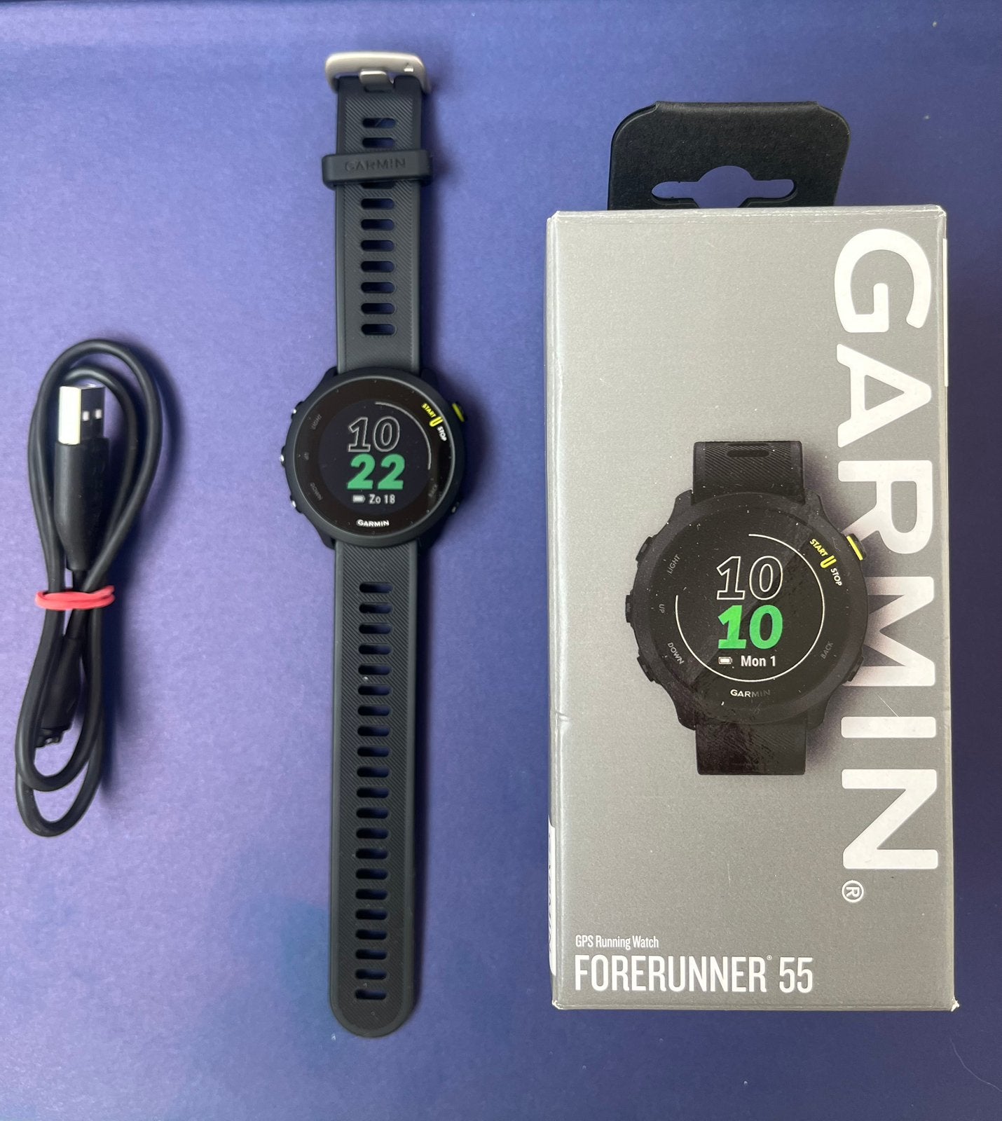 Garmin GPS Forerunner 55, Zwart, Ophalen of Verzenden, Zo goed als nieuw, GPS
