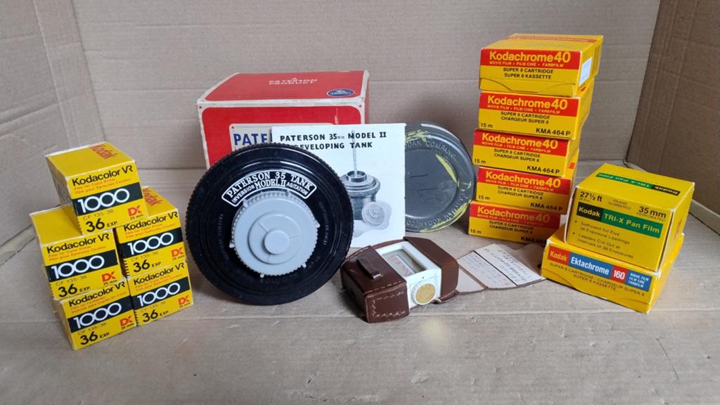 Collectie vintage Kodak film, fotorollen en toebehoren, Ophalen of Verzenden, Gebruikt, Overige typen