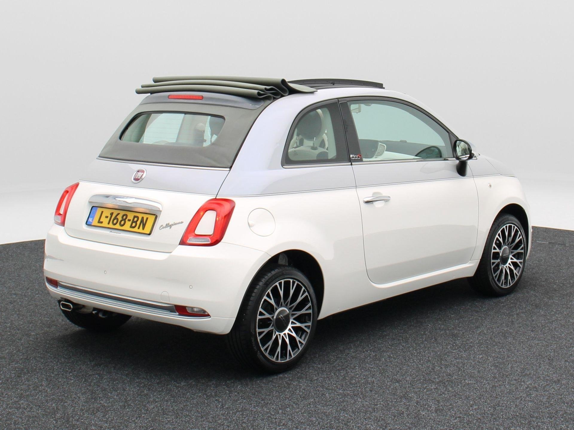 Fiat 500C 1.2 Lounge | Cabriodak | Airco | Cruise | 15 Inch, Voorwielaandrijving, Stof, Gebruikt, 4 cilinders