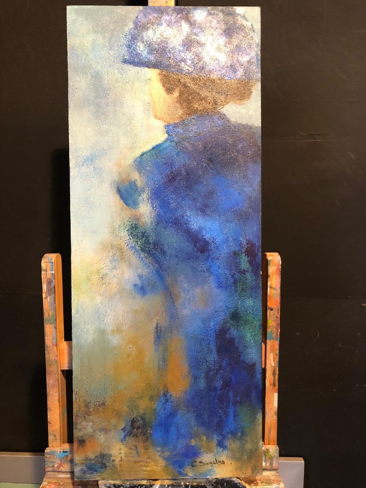 olieverfschilderij tweeluik, Antiek en Kunst, Ophalen