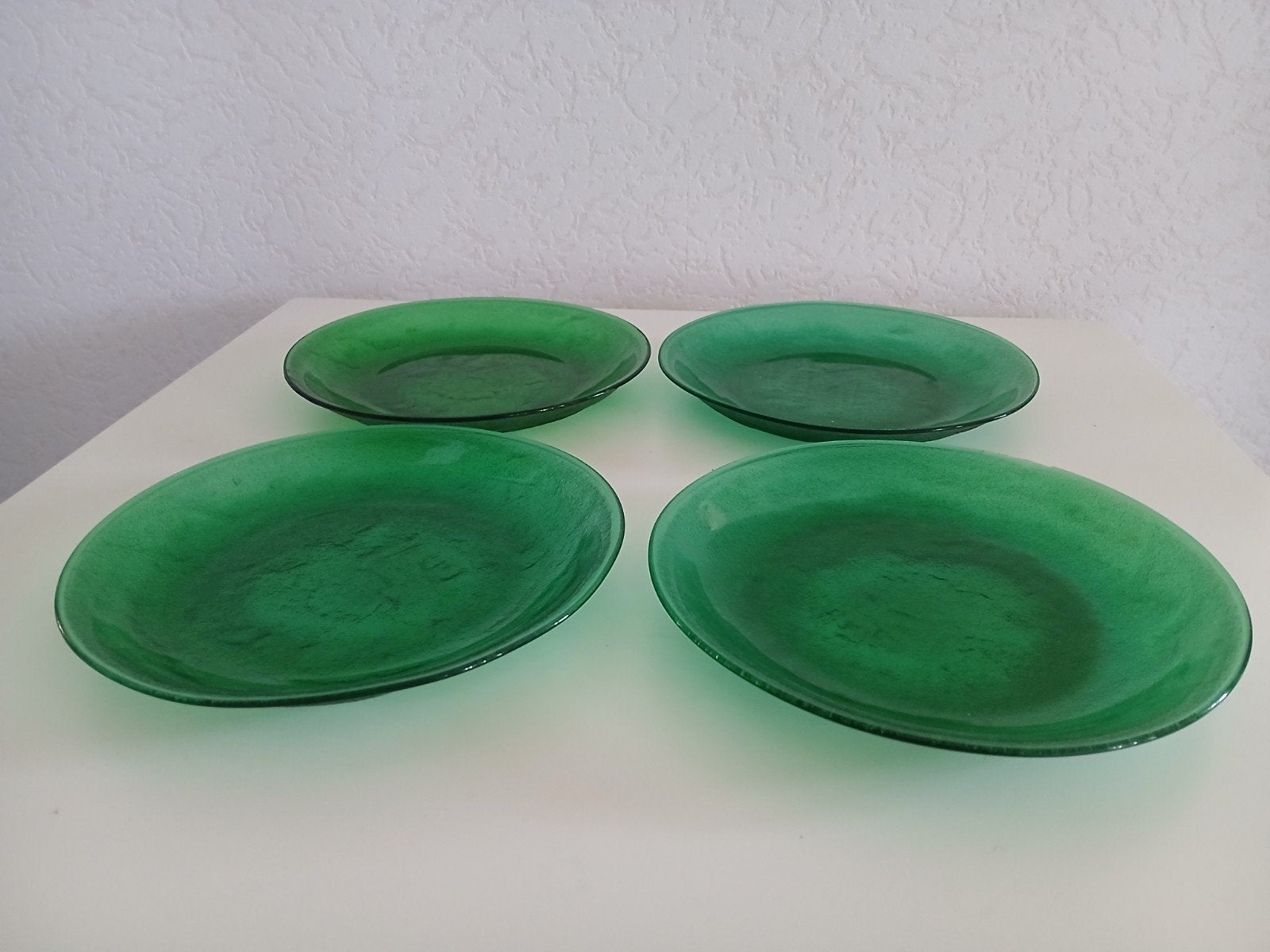 Groene glazen borden Arcoroc Sierra, Ophalen of Verzenden