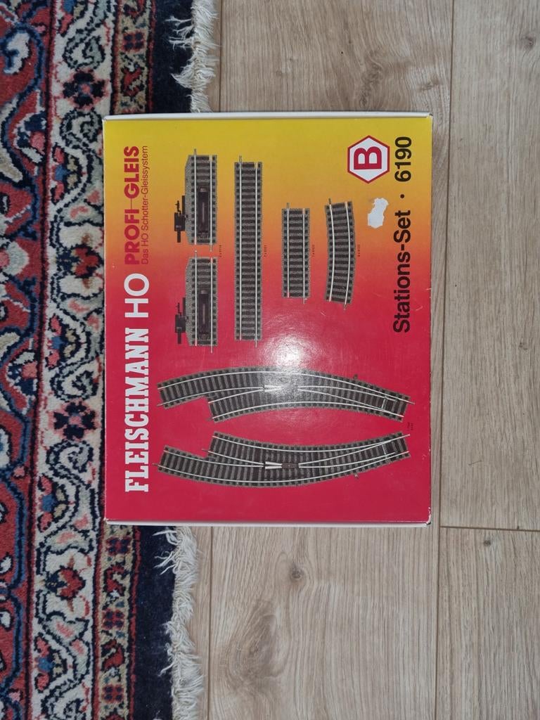 Fleischmann Profirail Uitbreidingsset B Stations-Set 6190, Ophalen of Verzenden, Gebruikt, Rails, Fleischmann