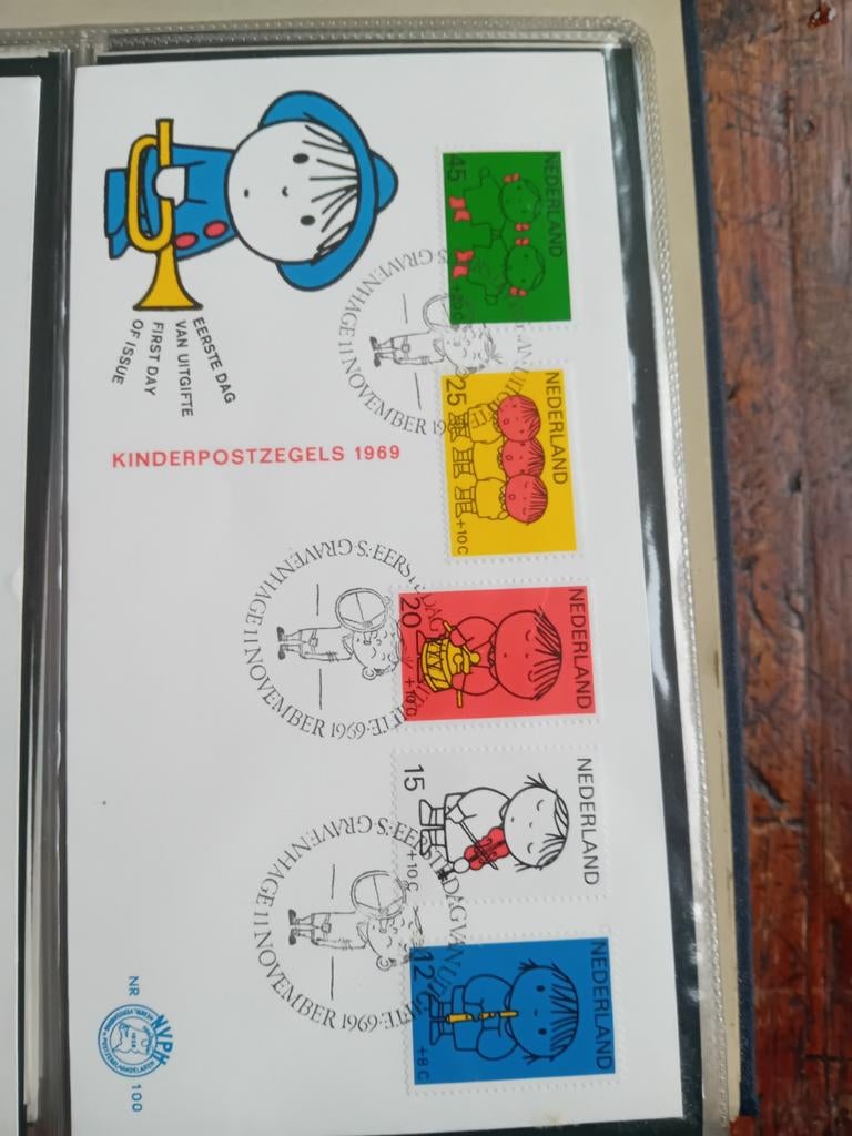 Kinderpostzegels 1969 - Eerste Dag Uitgifte, Ophalen of Verzenden