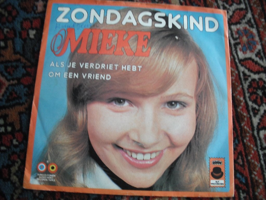Mieke - Zondagskind (nl), Cd's en Dvd's, Ophalen of Verzenden, Gebruikt, 12 inch, Levenslied of Smartlap