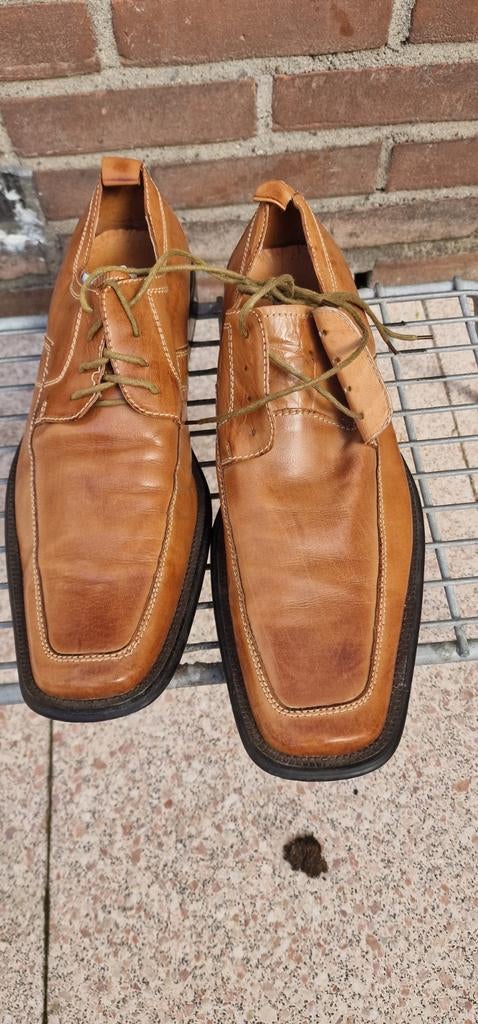 CESARE Cave Cognac Leren Herenschoenen, CESARE Cave, Bruin, Ophalen of Verzenden, Gedragen