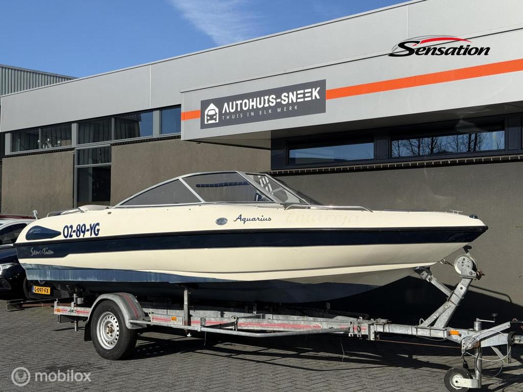 Sensation 1900 Mercury inboard ( type Bayliner ) 140PK, Watersport en Boten, Speedboten, Gebruikt, Benzine, 120 tot 200 pk, Polyester