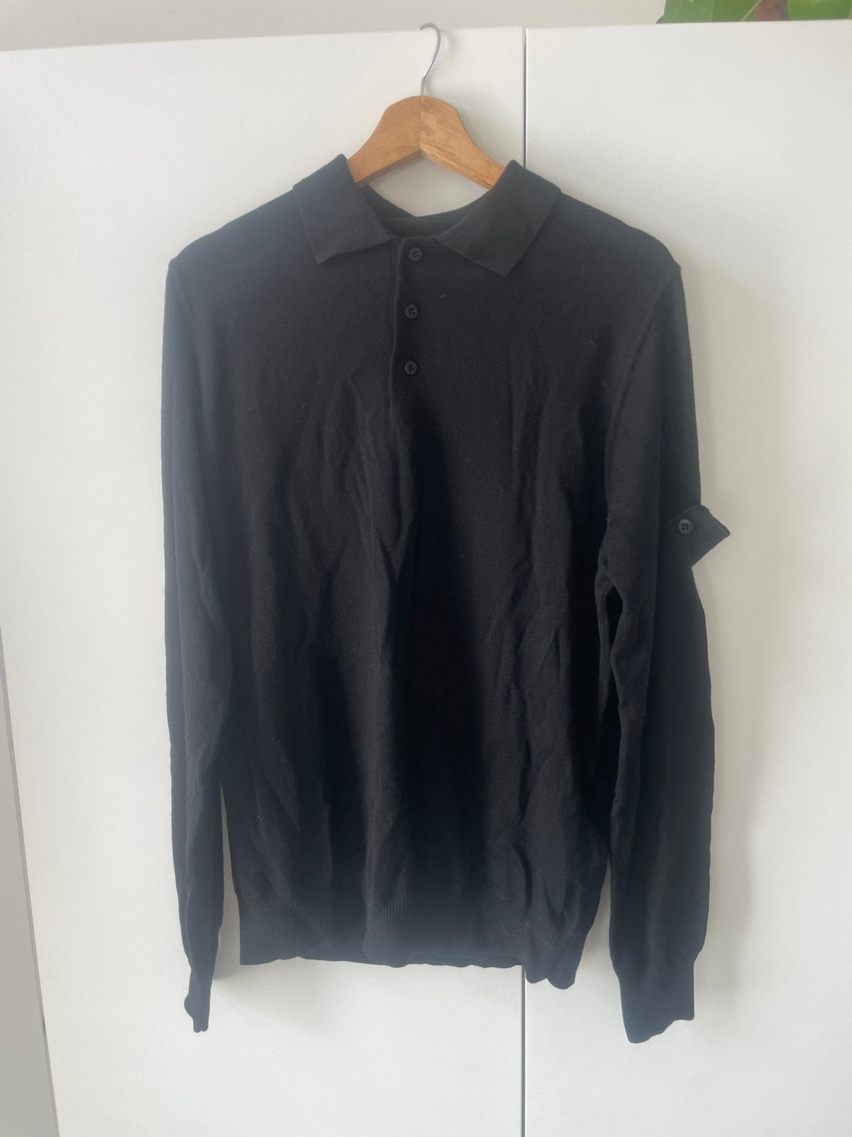 Stone island polo, Ophalen of Verzenden, Zo goed als nieuw, Maat 52/54 (L), Zwart