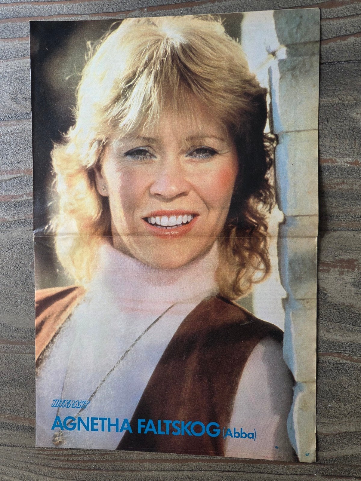 Vintage ABBA Agnetha Fältskog Poster, Ophalen of Verzenden, Zo goed als nieuw, A1 t/m A3, Muziek