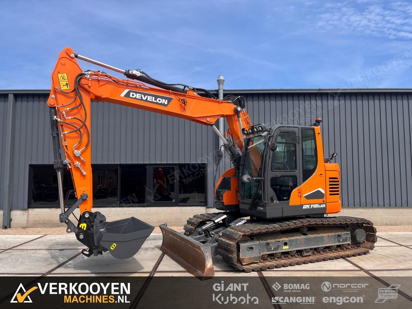 2023 Doosan DX140 LCR-7 VK10818 Develon, Graafmachine