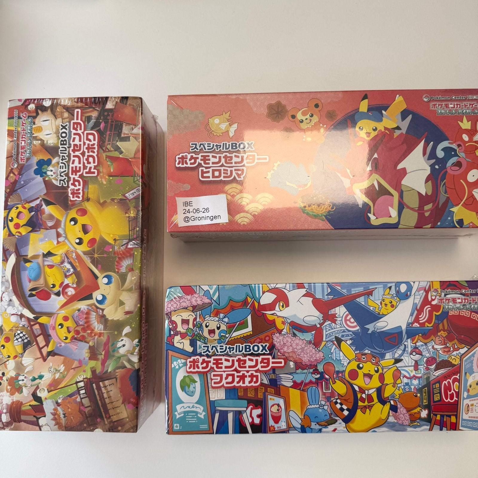 Pokémon Center JP Special Box Set Kyoto, Hiroshima & Fukuoka, Ophalen of Verzenden, Nieuw, Boosterbox