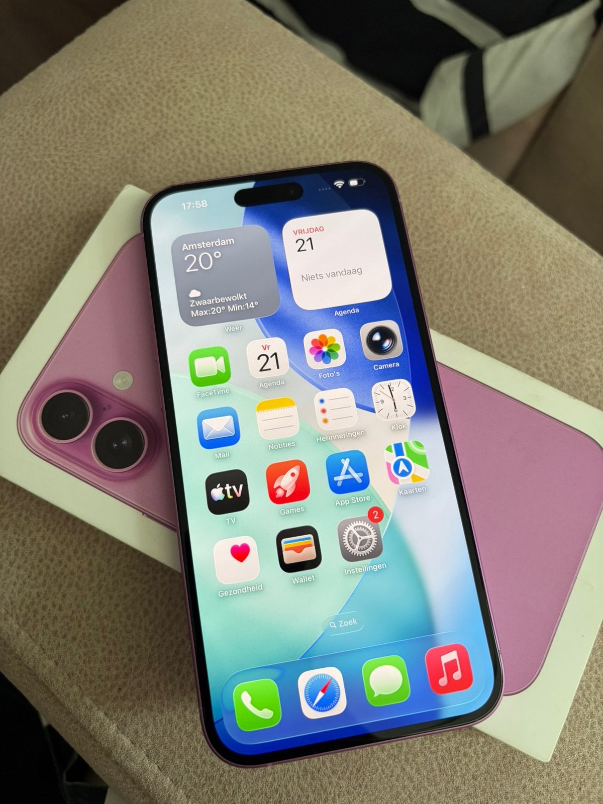 iPhone 16 Plus | 128 GB | Pink | 100% batterij |, Telecommunicatie, Mobiele telefoons | Apple iPhone, 128 GB, IPhone 16 Plus, Ophalen of Verzenden