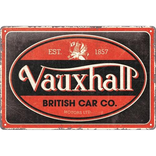 Vauxhall British car logo relief reclamebord van metaal deco, Ophalen of Verzenden, Nieuw, Auto's