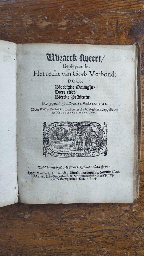 W. Teellinck - Davids wapen-tuygh [EN] Wraeck-sweert - 1622!, Antiek en Kunst, Antiek | Boeken en Bijbels, Ophalen of Verzenden