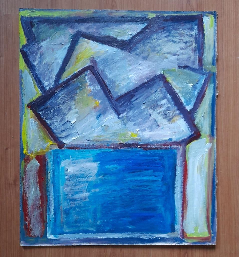 Plant bloemen schilderij, Ophalen of Verzenden