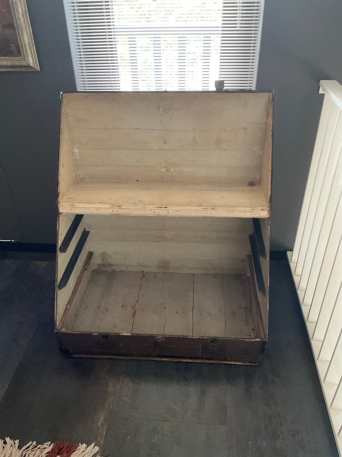 Antieke Malle J.D.P. koffer/kist uit Parijs, Ophalen, 50 – 75, Gebruikt, 100 tot 150 cm