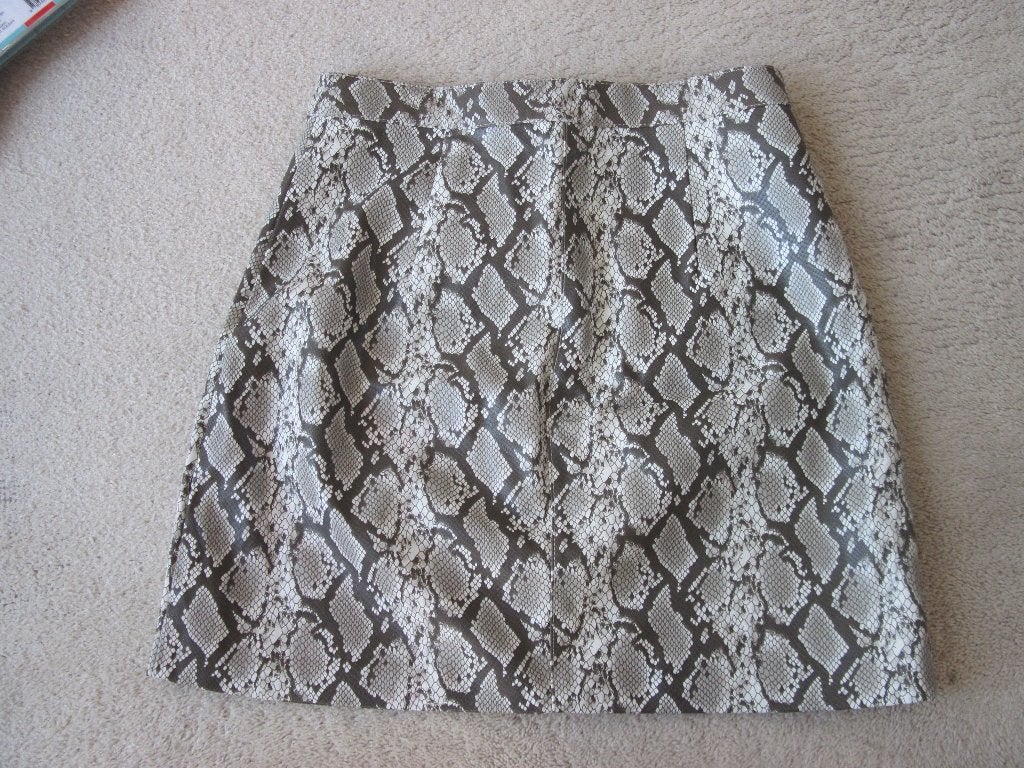 Rok imitatieleer taupe slangenleer dessin Divided H&M, H&M, Overige kleuren, Ophalen of Verzenden, Zo goed als nieuw