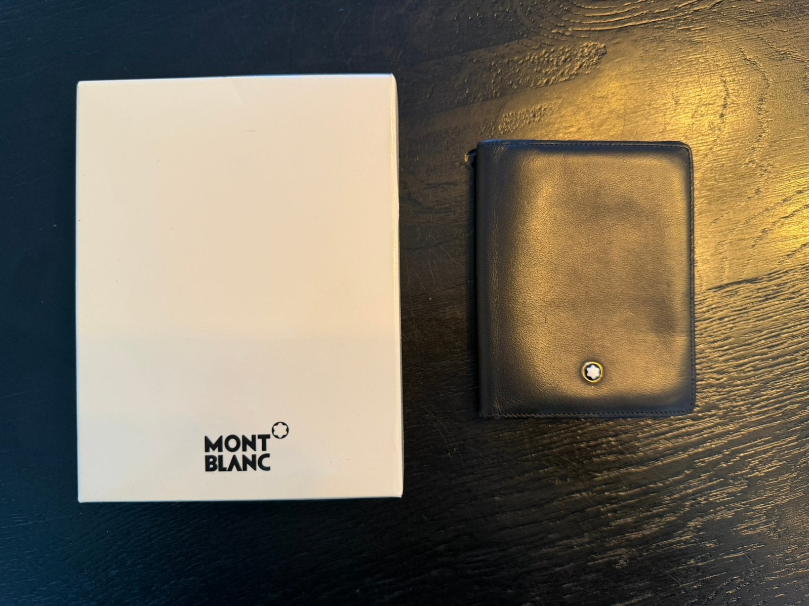 Mont blanc pasjes houder, Ophalen of Verzenden, Zo goed als nieuw, Zwart